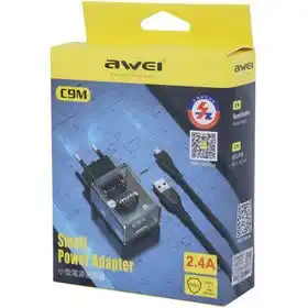 تصویر ۲ از شارژر دیواری awei c9t بهمراه کابل type-c