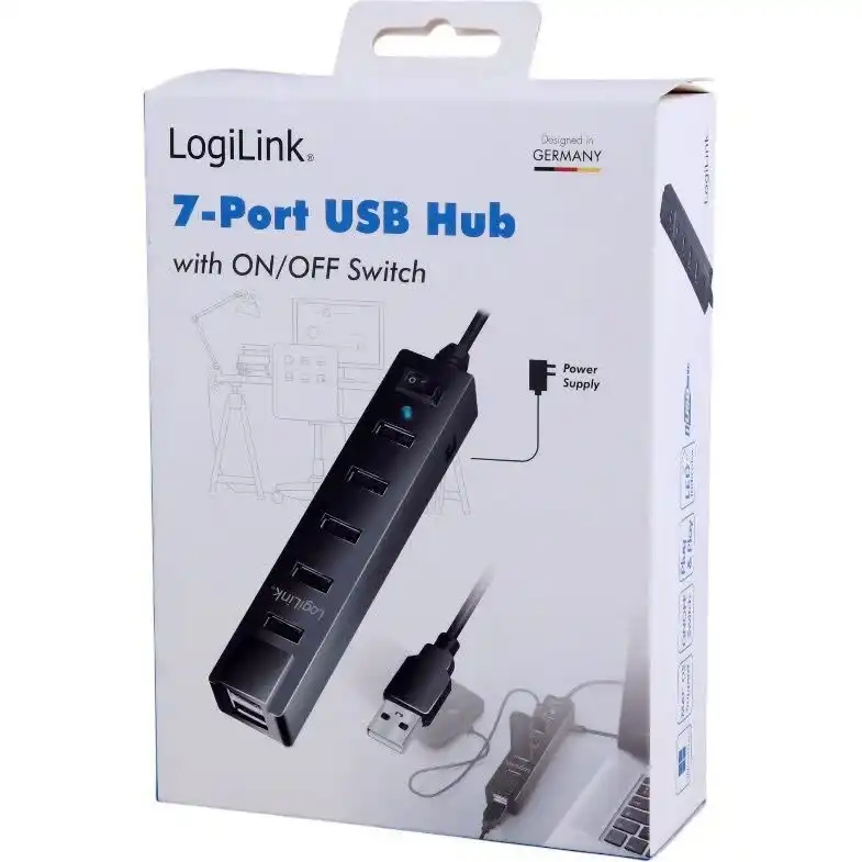 تصویر ۲ از هاب  usb 7-port logilink